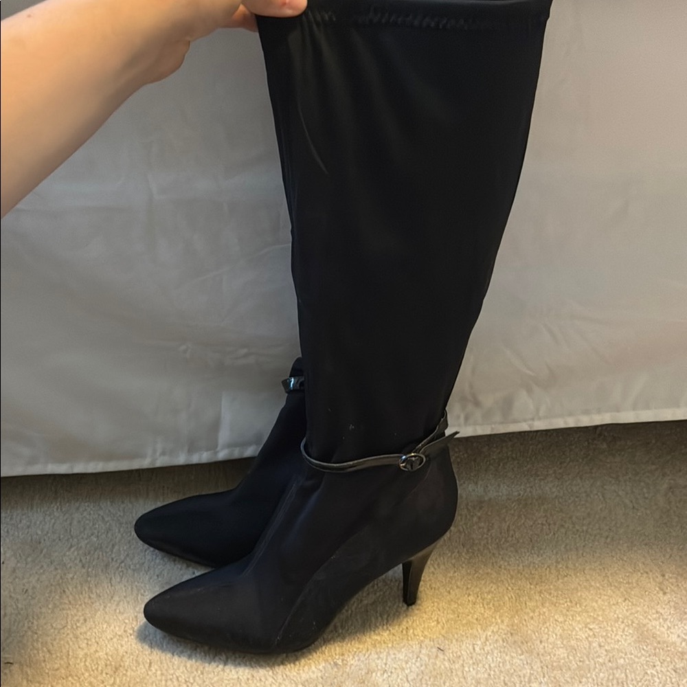 Black Knee High Boots